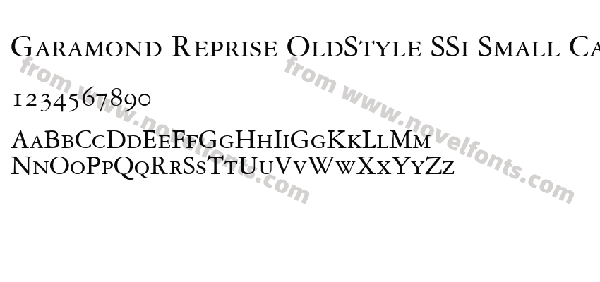 Garamond Reprise OldStyle SSi Small CapsPreview