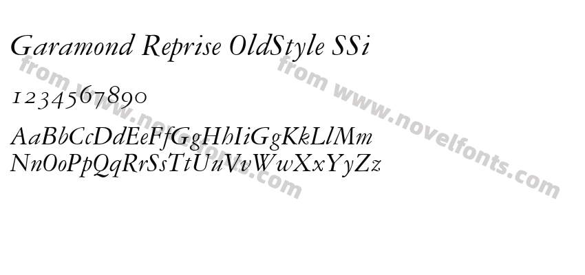 Garamond Reprise OldStyle SSiPreview