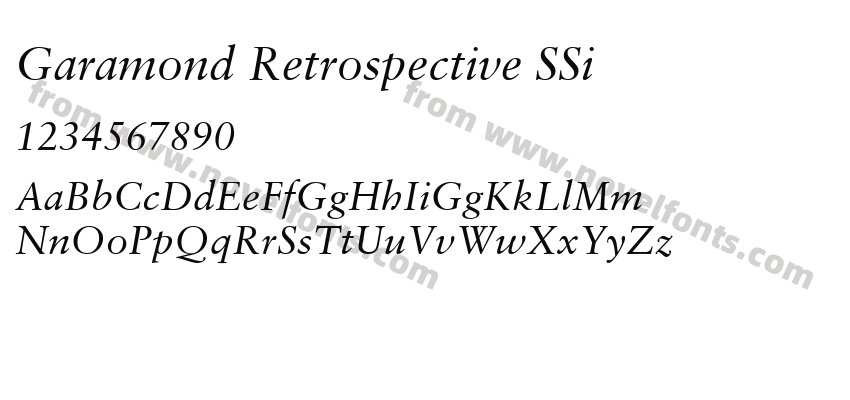 Garamond Retrospective SSiPreview