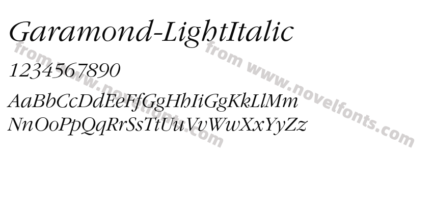 Garamond-LightItalicPreview