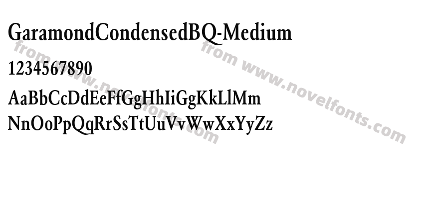 GaramondCondensedBQ-MediumPreview