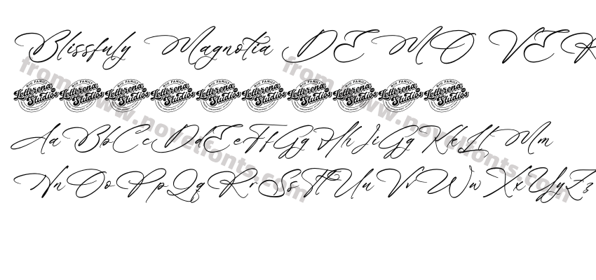 Blissfuly Magnotia DEMO VERSION ItalicPreview