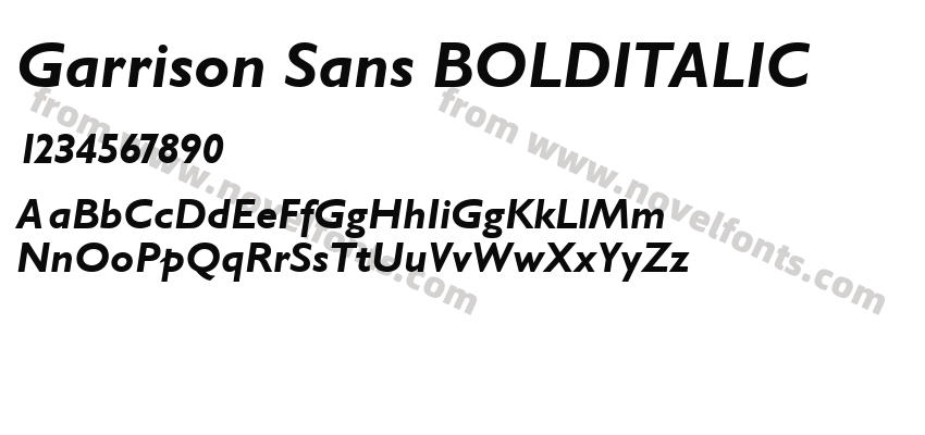 Garrison Sans BOLDITALICPreview