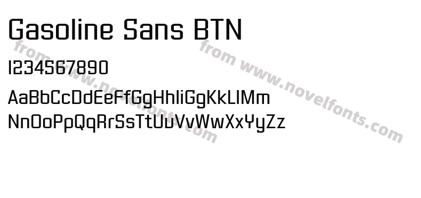 Gasoline Sans BTNPreview