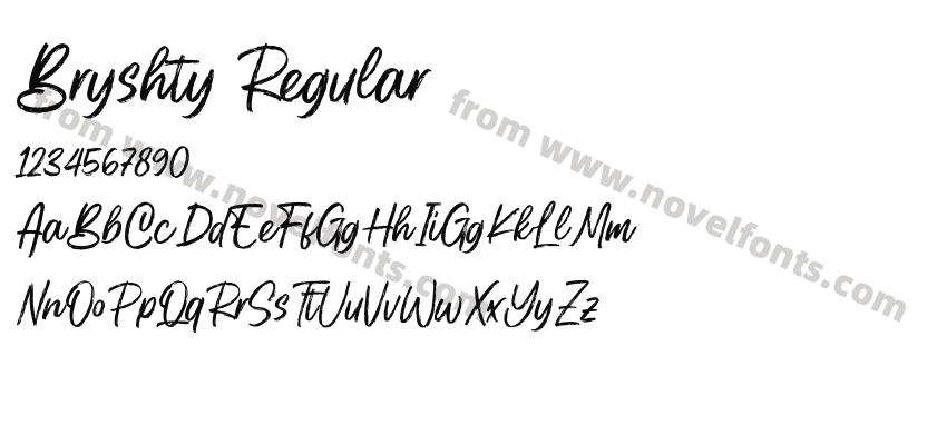 Bryshty RegularPreview