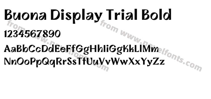 Buona Display Trial BoldPreview