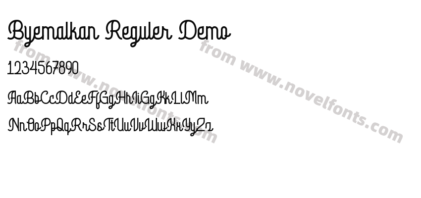 Byemalkan Reguler DemoPreview