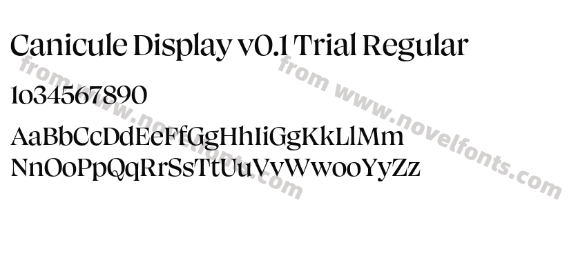 Canicule Display v0.1 Trial RegularPreview