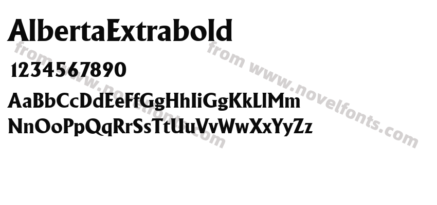 Alberta Extrabold RegularPreview