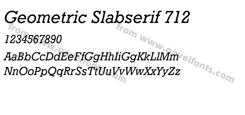 Geometric Slabserif 712Preview