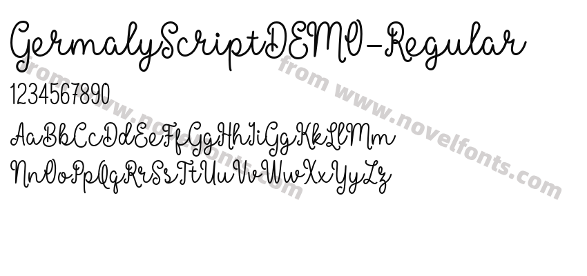 GermalyScriptDEMO-RegularPreview
