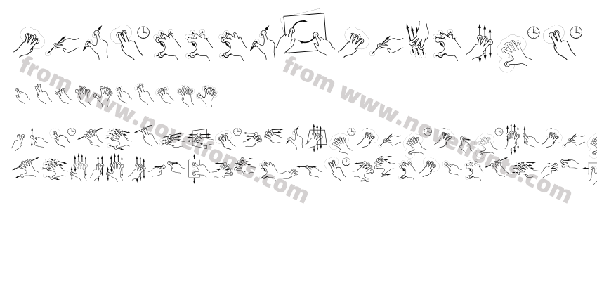 Gesture-GlyphsPreview