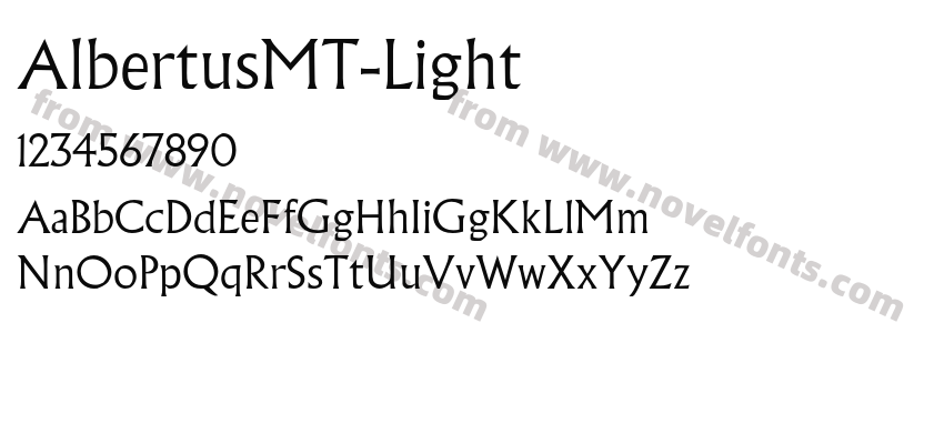 AlbertusMT-LightPreview