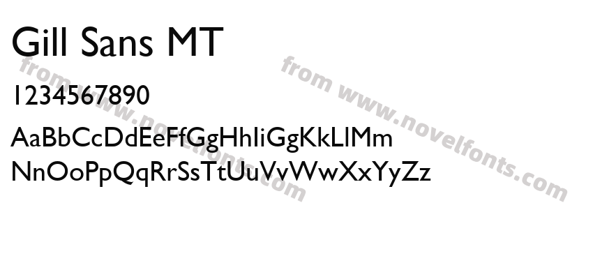 Gill Sans MTPreview