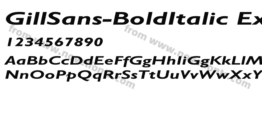 GillSans-BoldItalic ExPreview