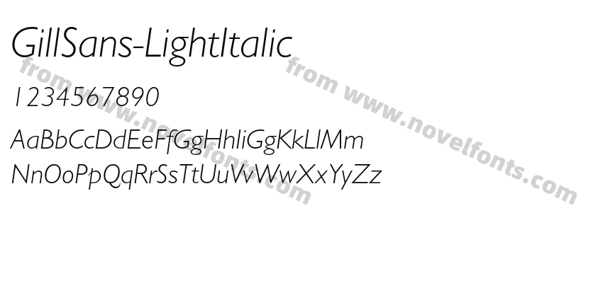 GillSans-LightItalicPreview