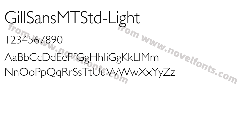 GillSansMTStd-LightPreview