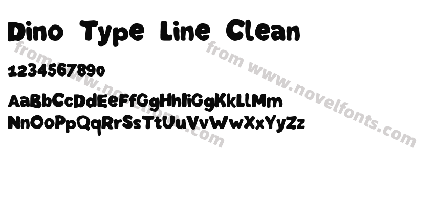 Dino Type Line CleanPreview