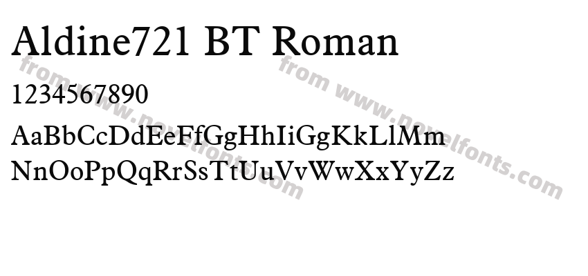 Aldine721 BT RomanPreview