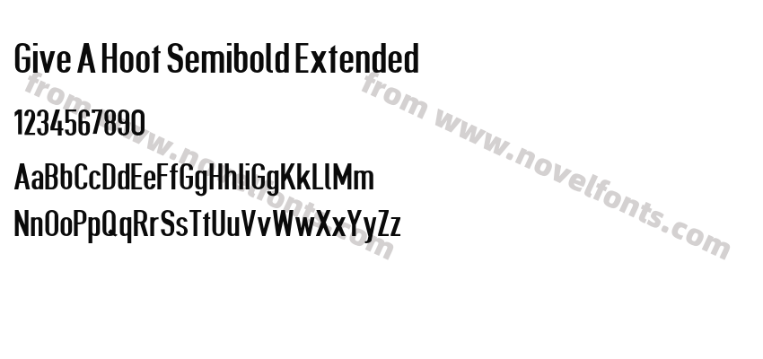 Give A Hoot Semibold ExtendedPreview