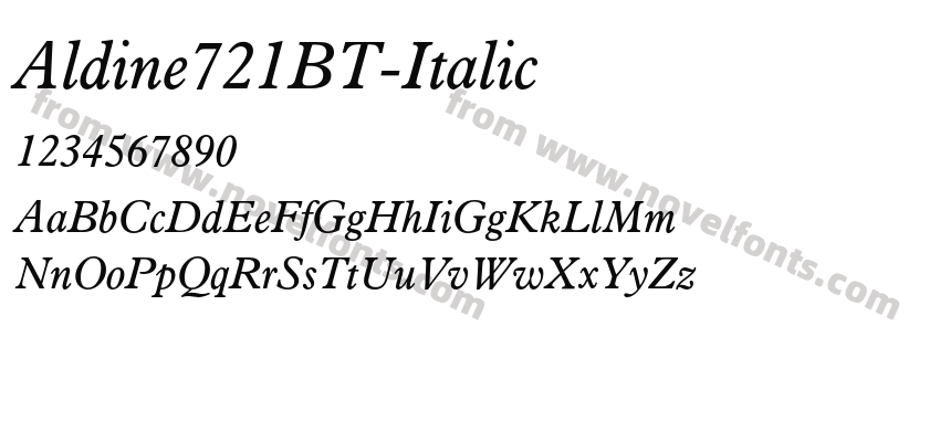 Aldine721BT-ItalicPreview