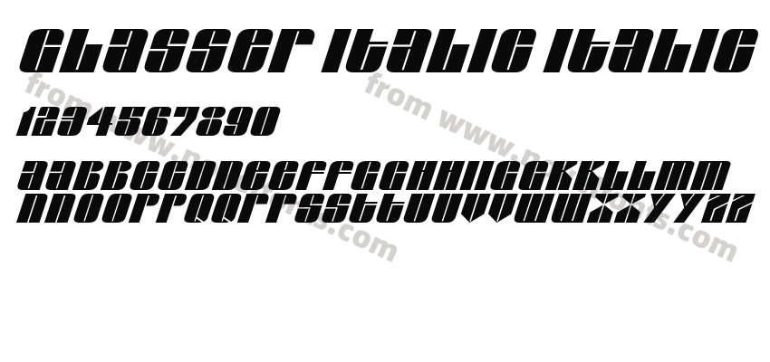 Glasser Italic ItalicPreview