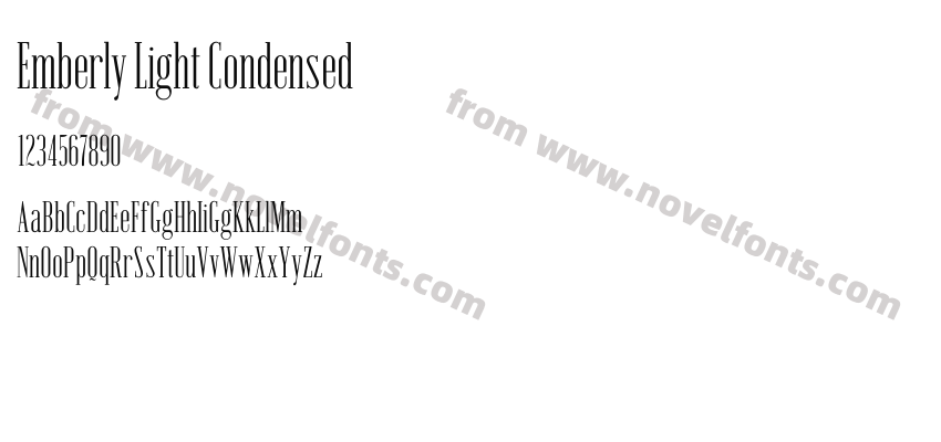Emberly Light CondensedPreview