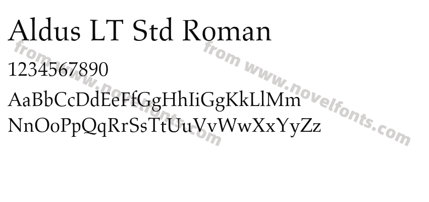 Aldus LT Std RomanPreview