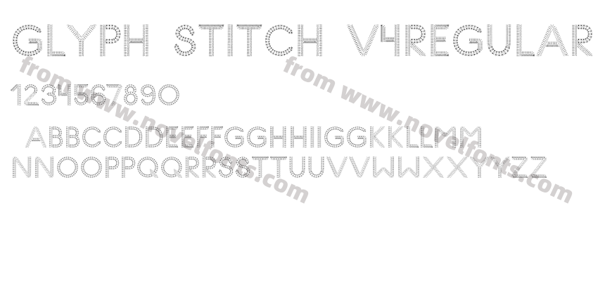 Glyph Stitch v4RegularPreview