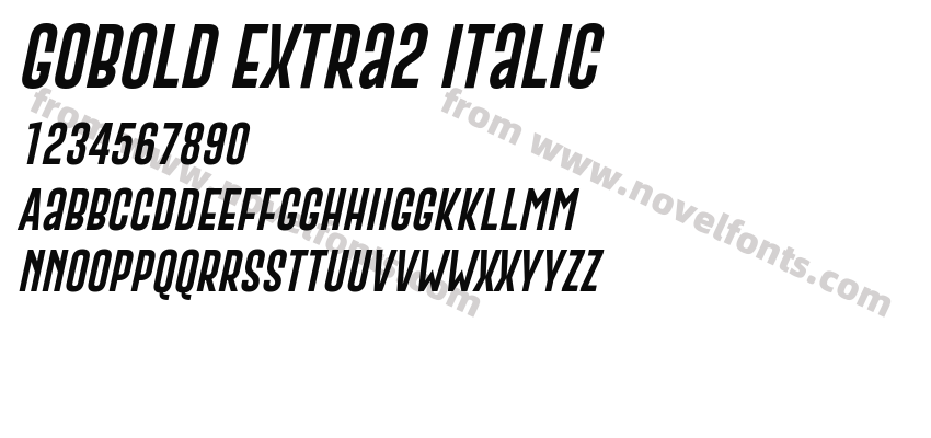 Gobold Extra2 ItalicPreview