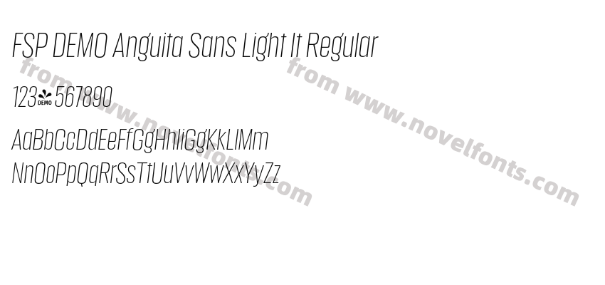 FSP DEMO Anguita Sans Light It RegularPreview