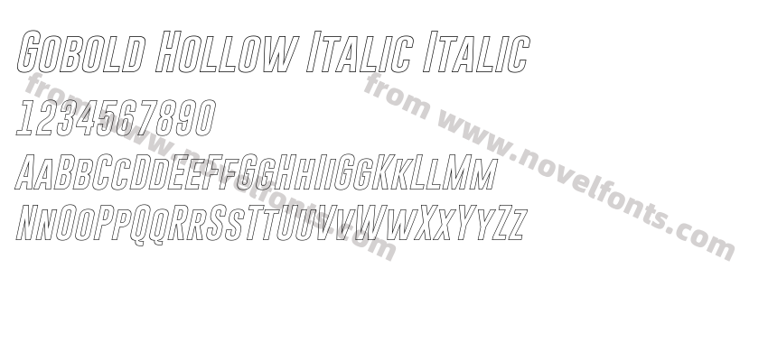 Gobold Hollow Italic ItalicPreview