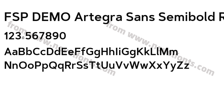 FSP DEMO Artegra Sans Semibold RegularPreview