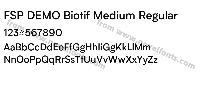 FSP DEMO Biotif Medium RegularPreview