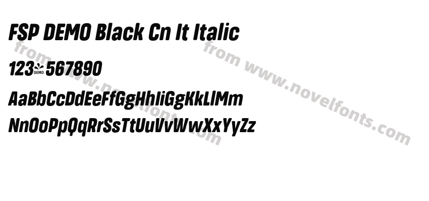 FSP DEMO Black Cn It ItalicPreview