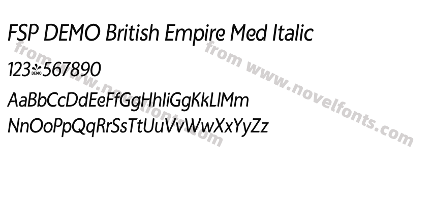 FSP DEMO British Empire Med ItalicPreview