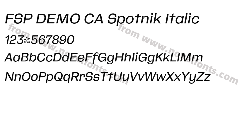 FSP DEMO CA Spotnik ItalicPreview