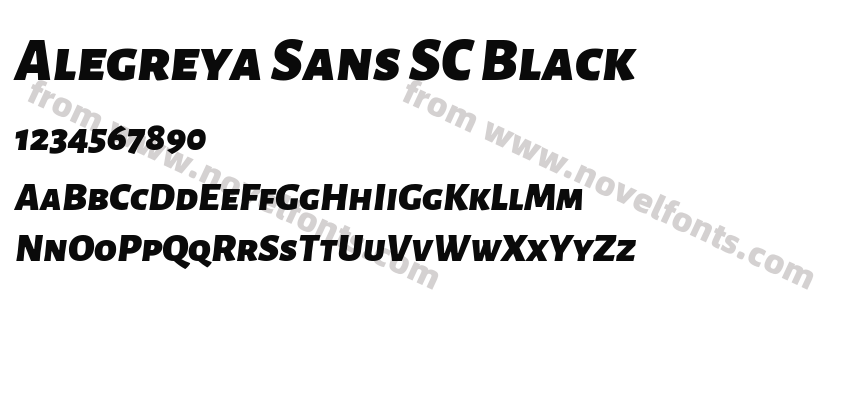 Alegreya Sans SC BlackPreview