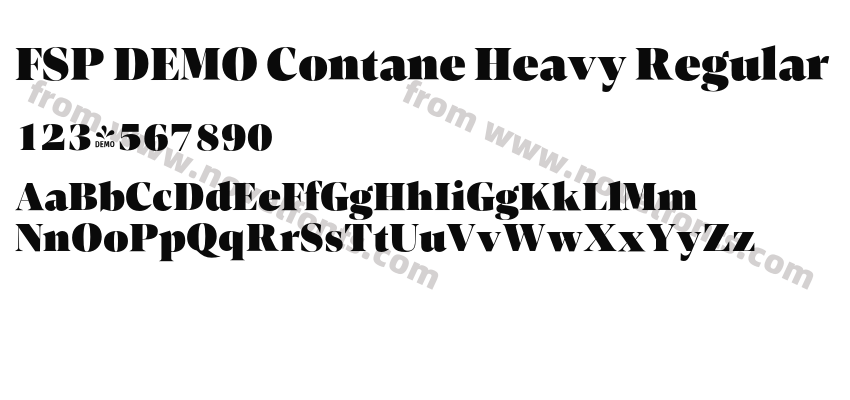FSP DEMO Contane Heavy RegularPreview