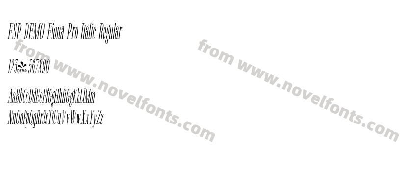 FSP DEMO Fiona Pro Italic RegularPreview