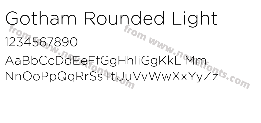 Gotham Rounded LightPreview