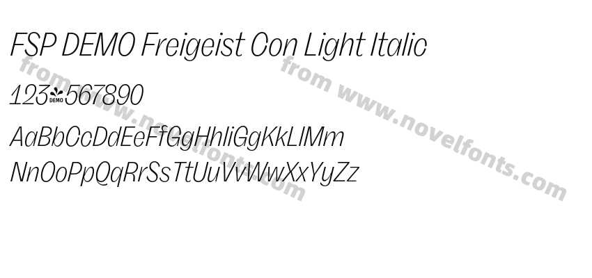 FSP DEMO Freigeist Con Light ItalicPreview