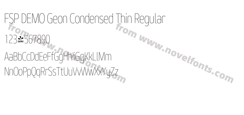 FSP DEMO Geon Condensed Thin RegularPreview