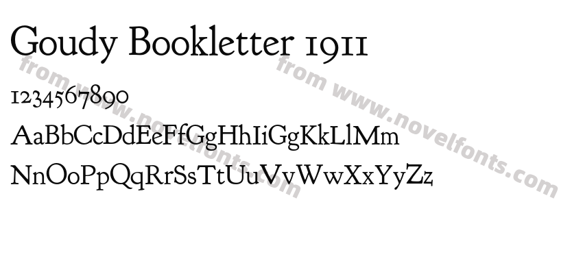 Goudy Bookletter 1911Preview