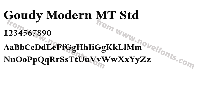 Goudy Modern MT StdPreview