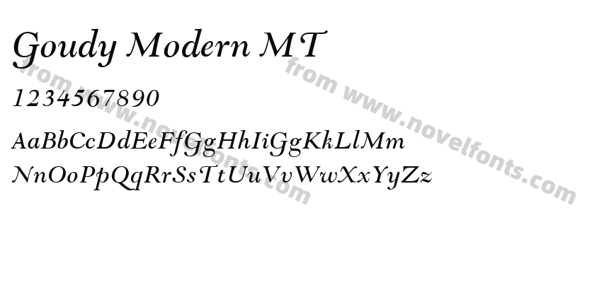 Goudy Modern MTPreview