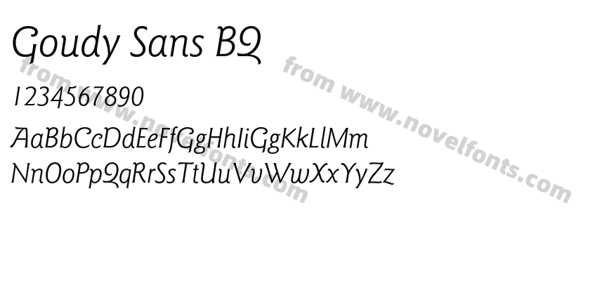 Goudy Sans BQPreview