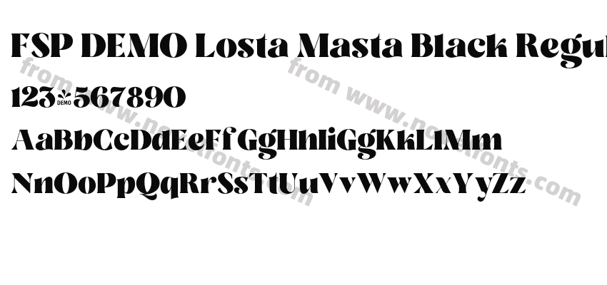 FSP DEMO Losta Masta Black RegularPreview
