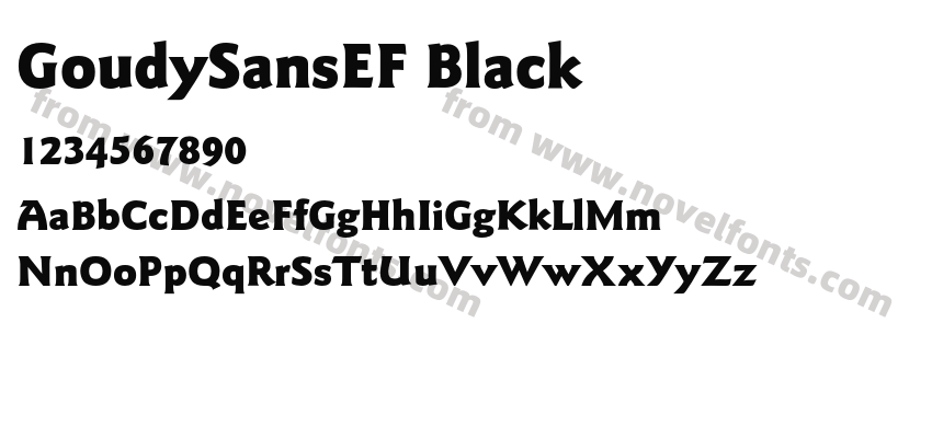 GoudySansEF BlackPreview