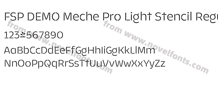 FSP DEMO Meche Pro Light Stencil RegularPreview